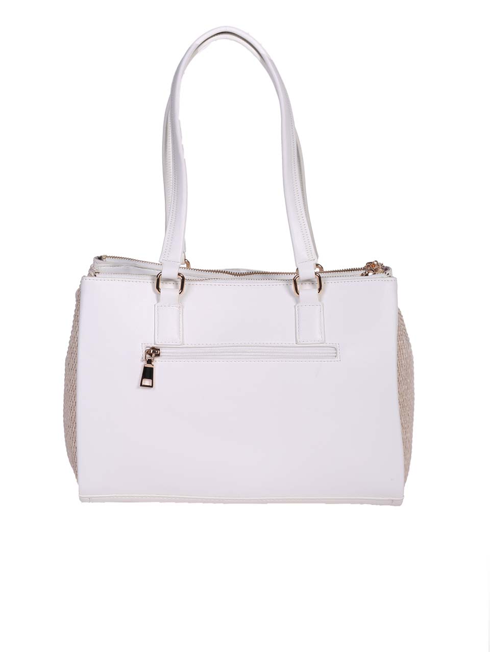 Елегантна дамска чанта в бяло 9Q-24285 white