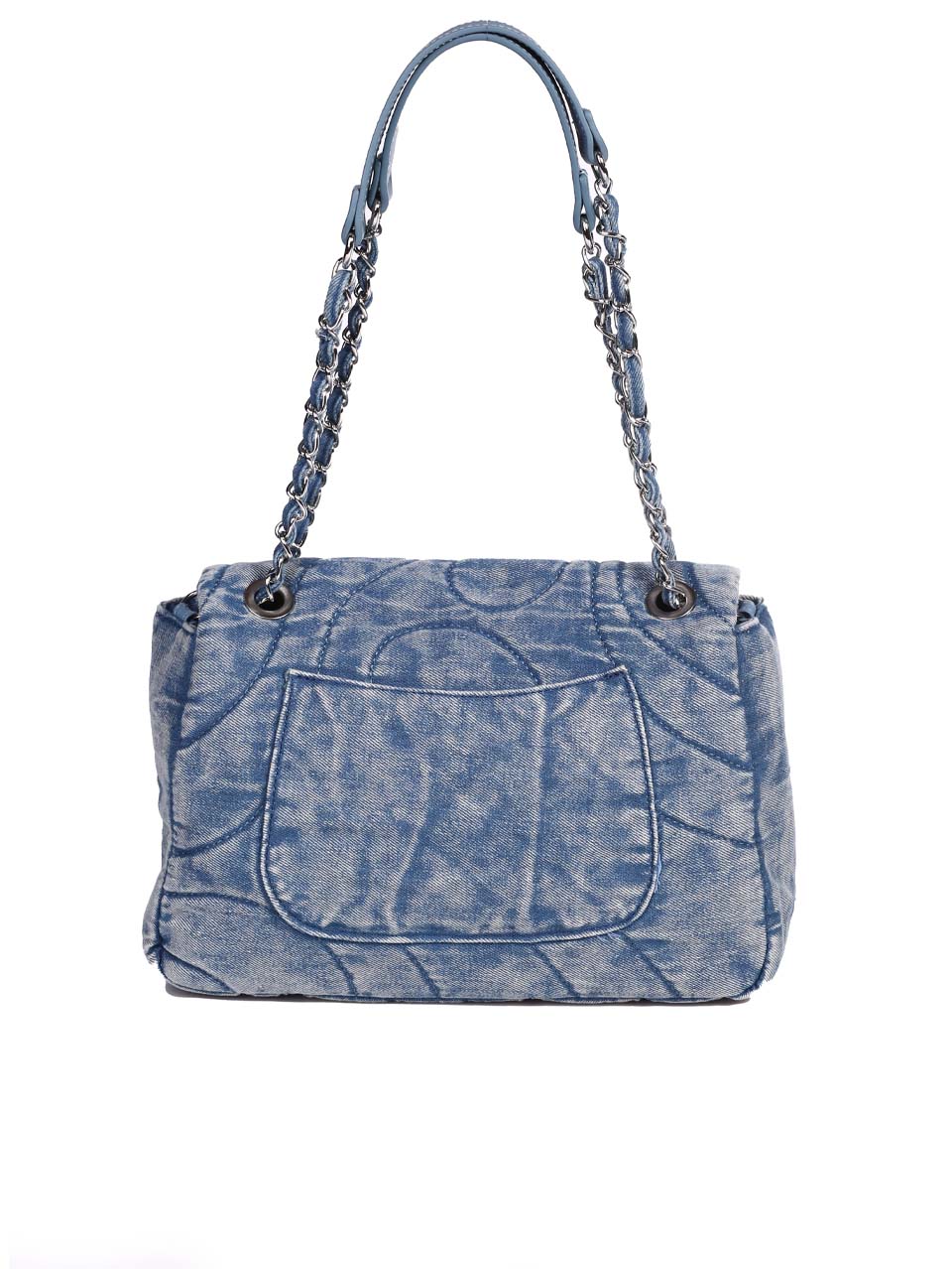 Ежедневна дамска чанта в цвят деним 9Q-24293 blue jeans