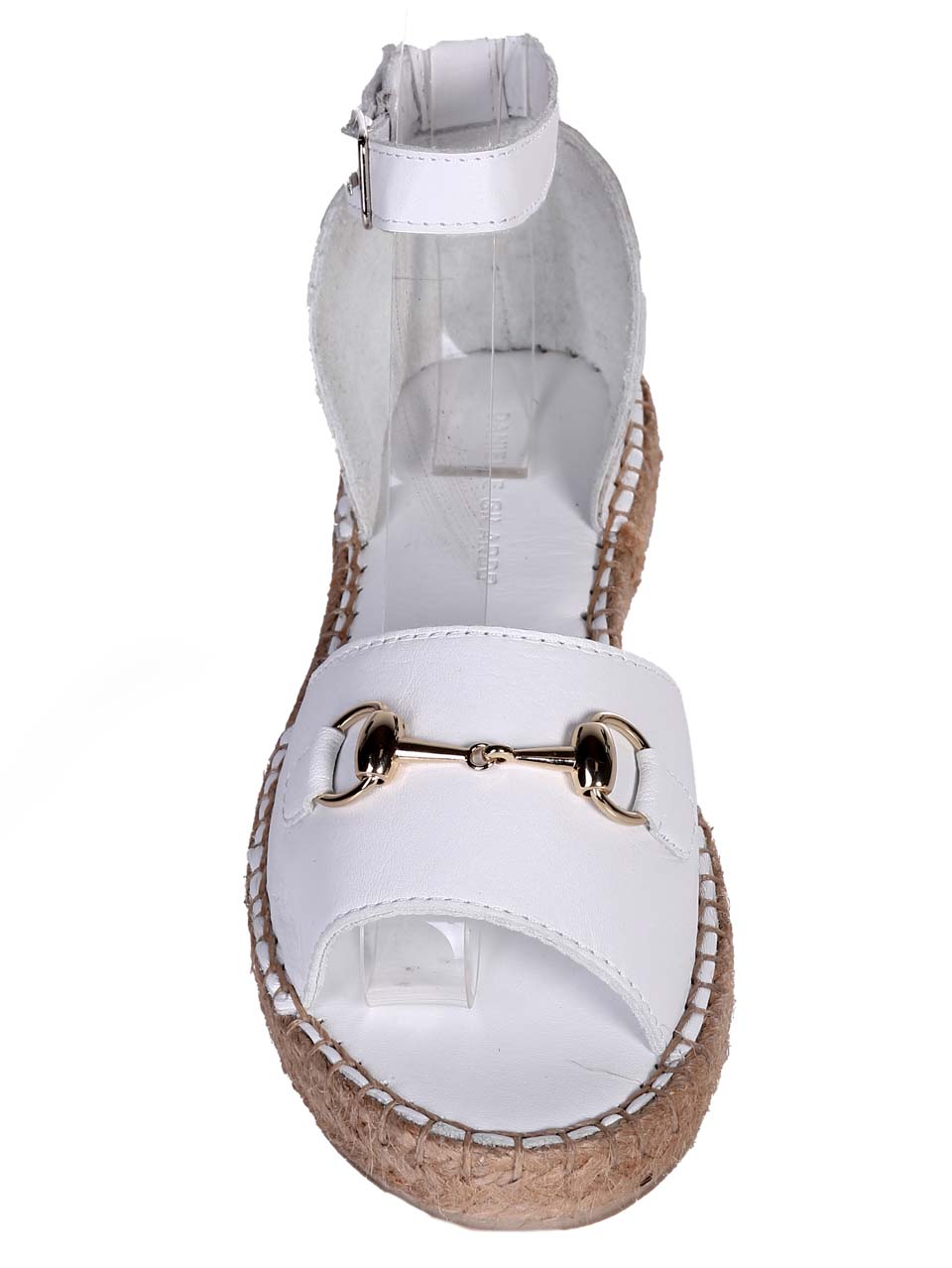 Ежедневни дамски сандали от естествена кожа в бяло 4AT-24351 white
