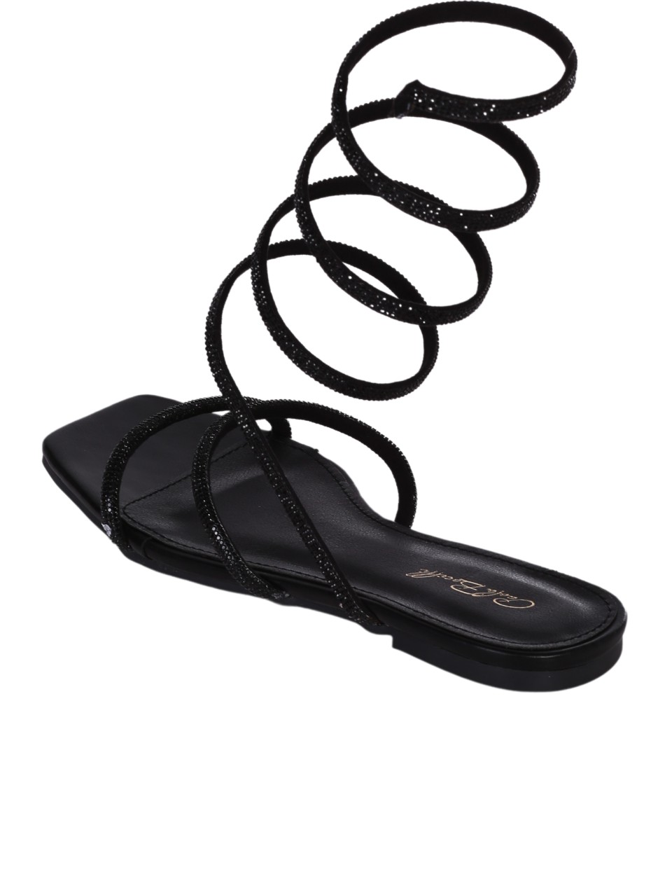Елегантни дамски сандали в черно 4M-24024 black