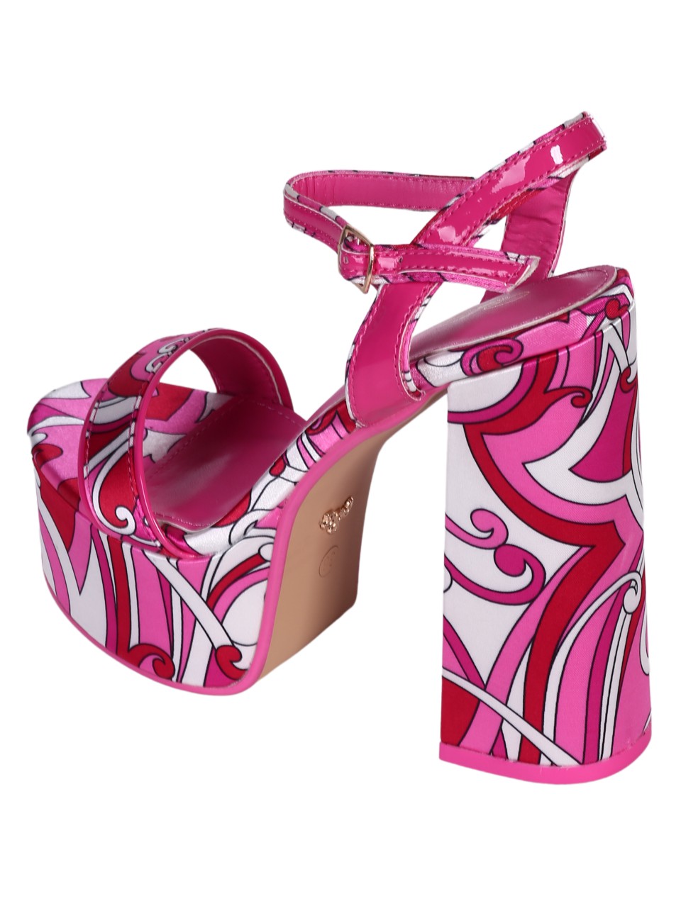 Елегантни дамски сандали на ток в цвят фуксия 4M-24207 fuchsia