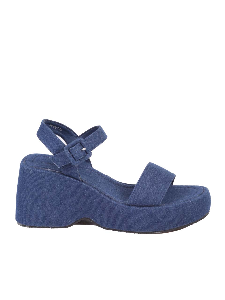 Ежеднeвни дамски сандали на платформа в синьо 4H-24178 dk.blue