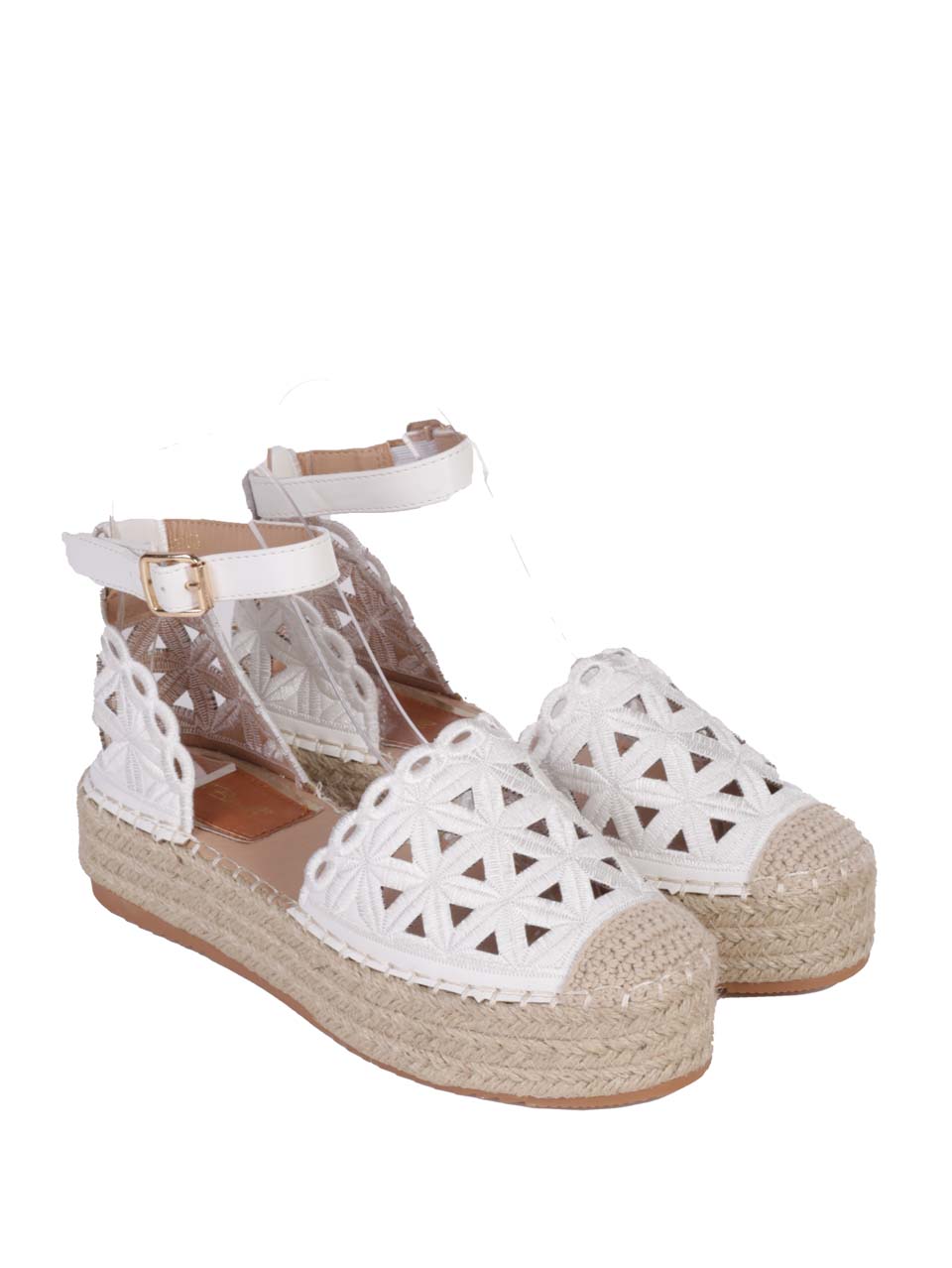 Ежедневни дамски обувки в бяло 3H-24193 white