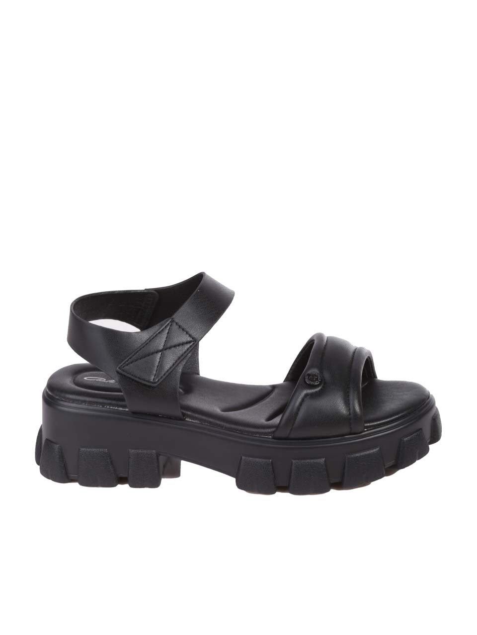 Ежедневни дамски сандали на платформа  в черно 4H-24314 black