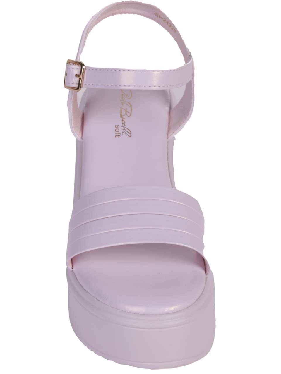 Ежедневни дамски сандали на платформа в лилав цвят 4H-24320 purple