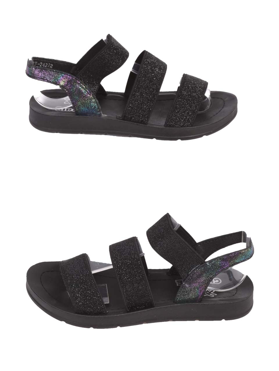 Ежедневни детски сандали в черно 17F-24222 black