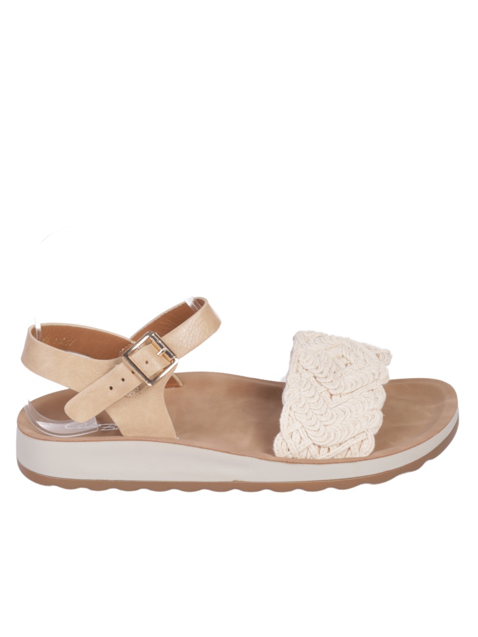 Ежедневни дамски сандали в бежово 4F-24237 beige