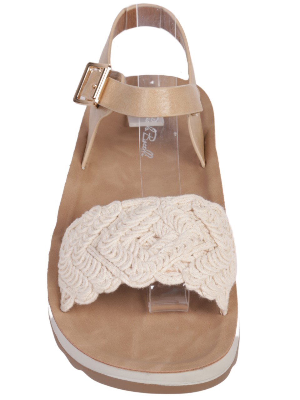 Ежедневни дамски сандали в бежово 4F-24237 beige