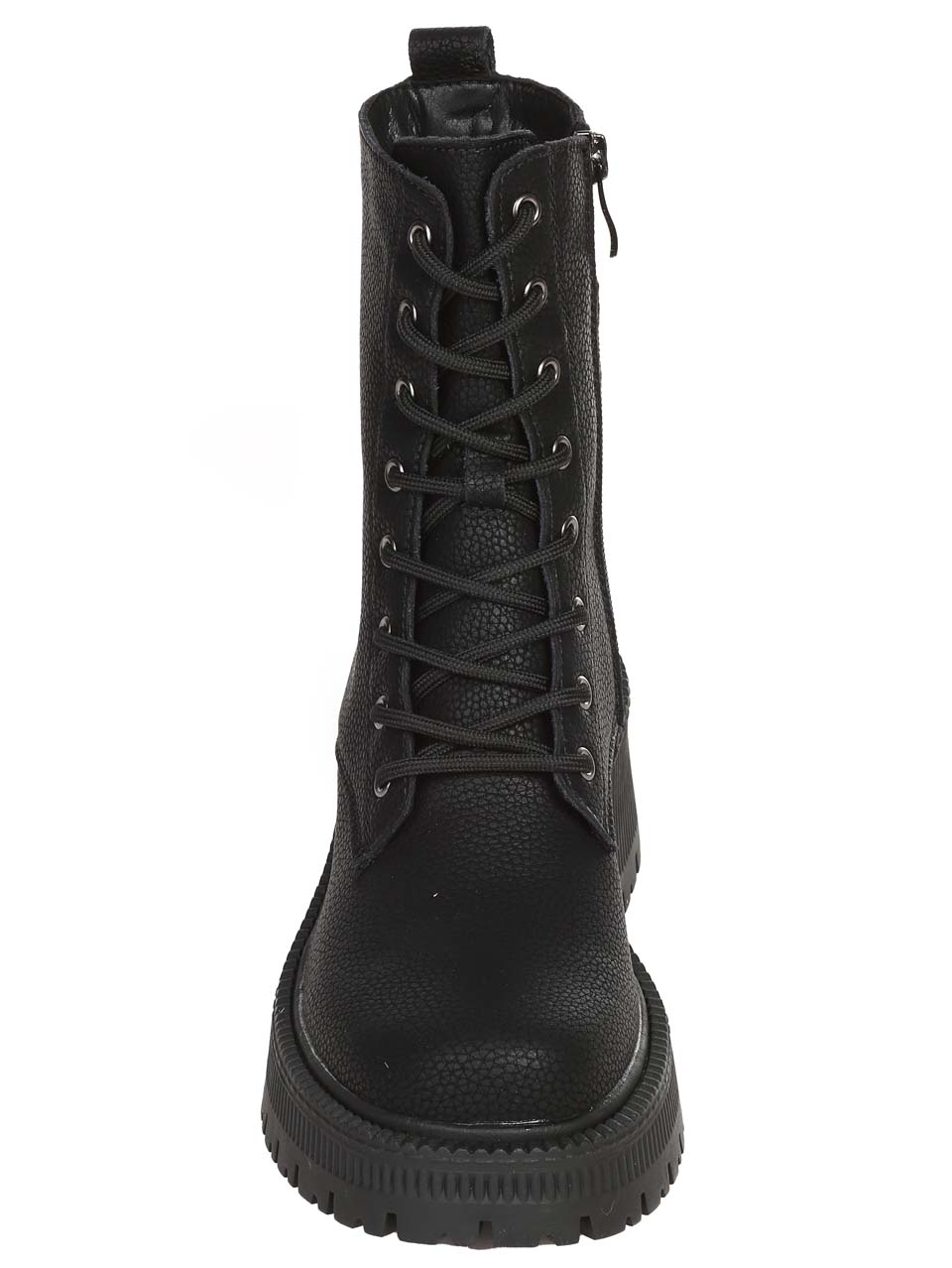 Ежедневни дамски боти от естествена кожа в черно 2AF-24517 black