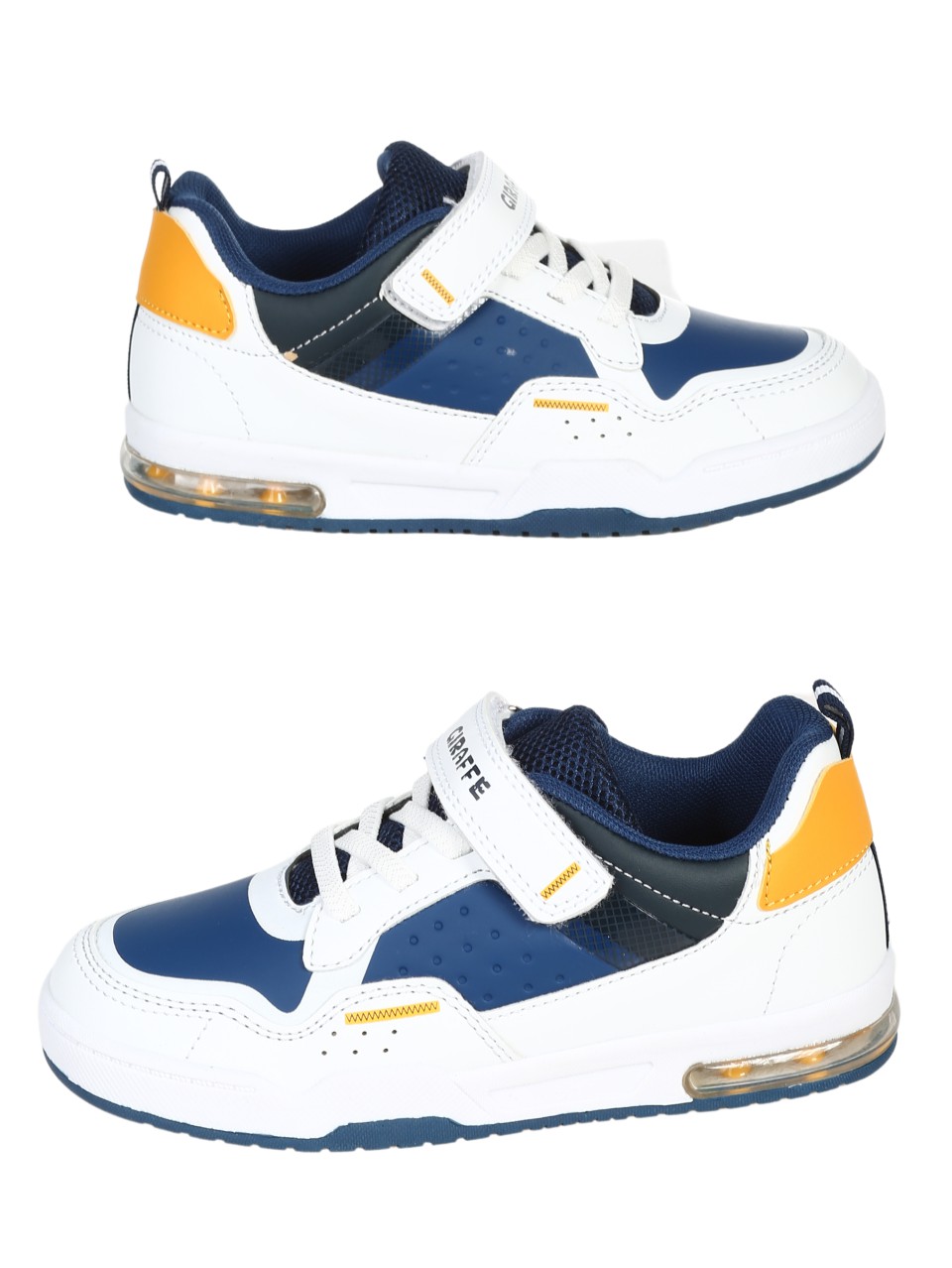 Детски комфортни обувки в бял/нави цвят 18K-24541 white/navy