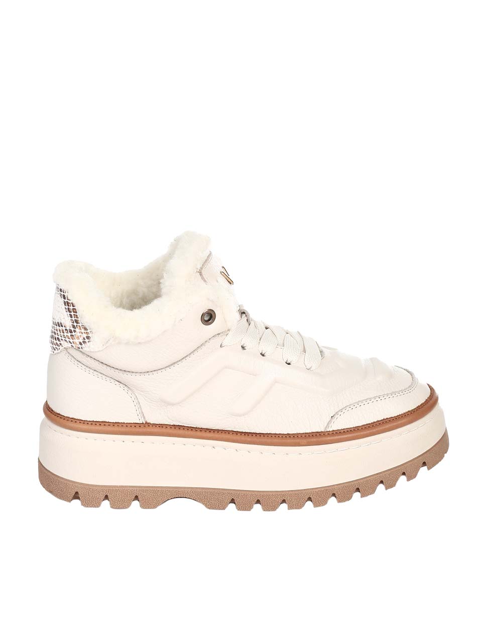 Ежедневни дамски боти от естествена кожа в бежово 2AT-24739 beige