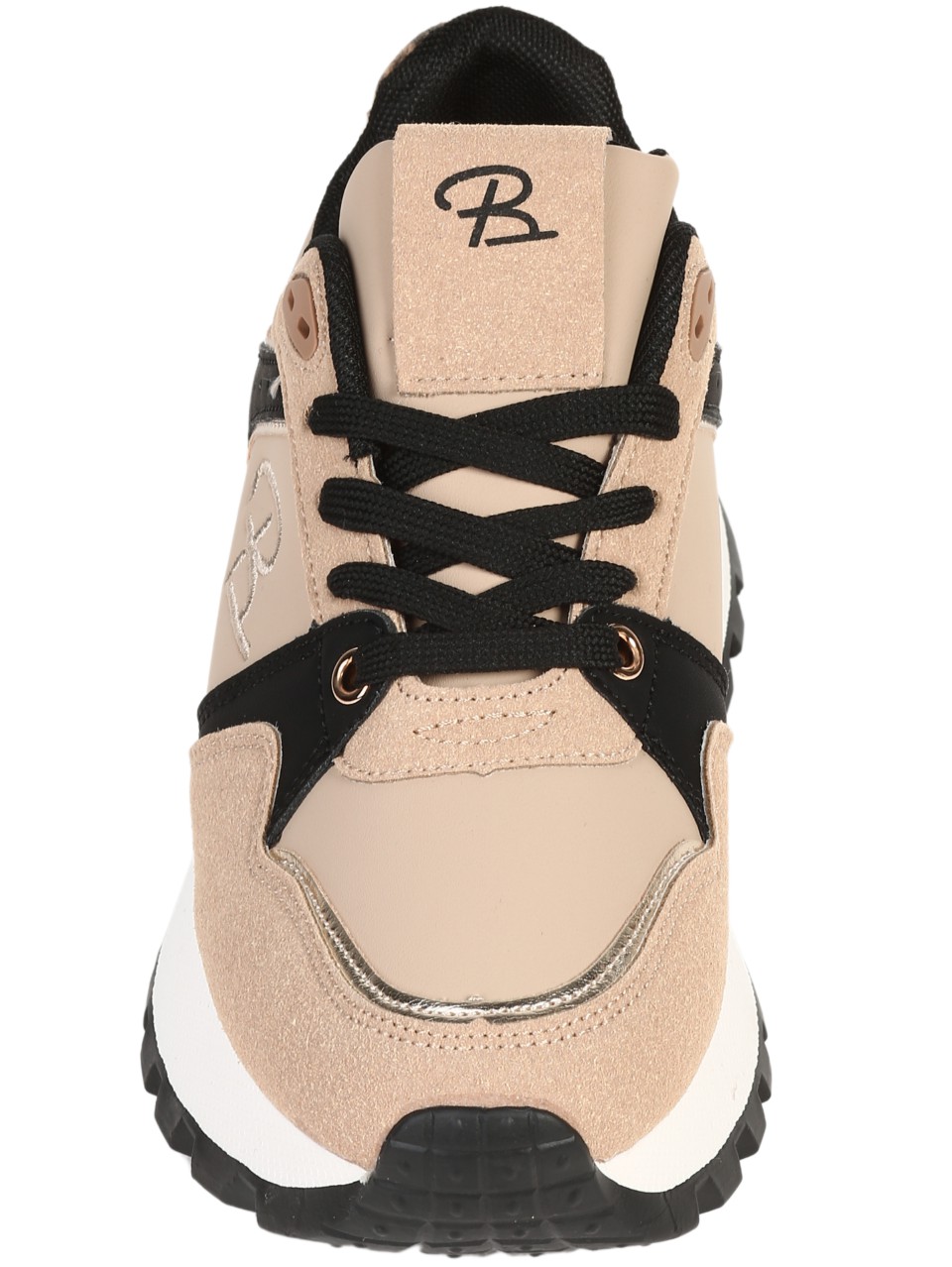 Ежедневни дамски обувки на платформа в бежово 3U-24529 beige