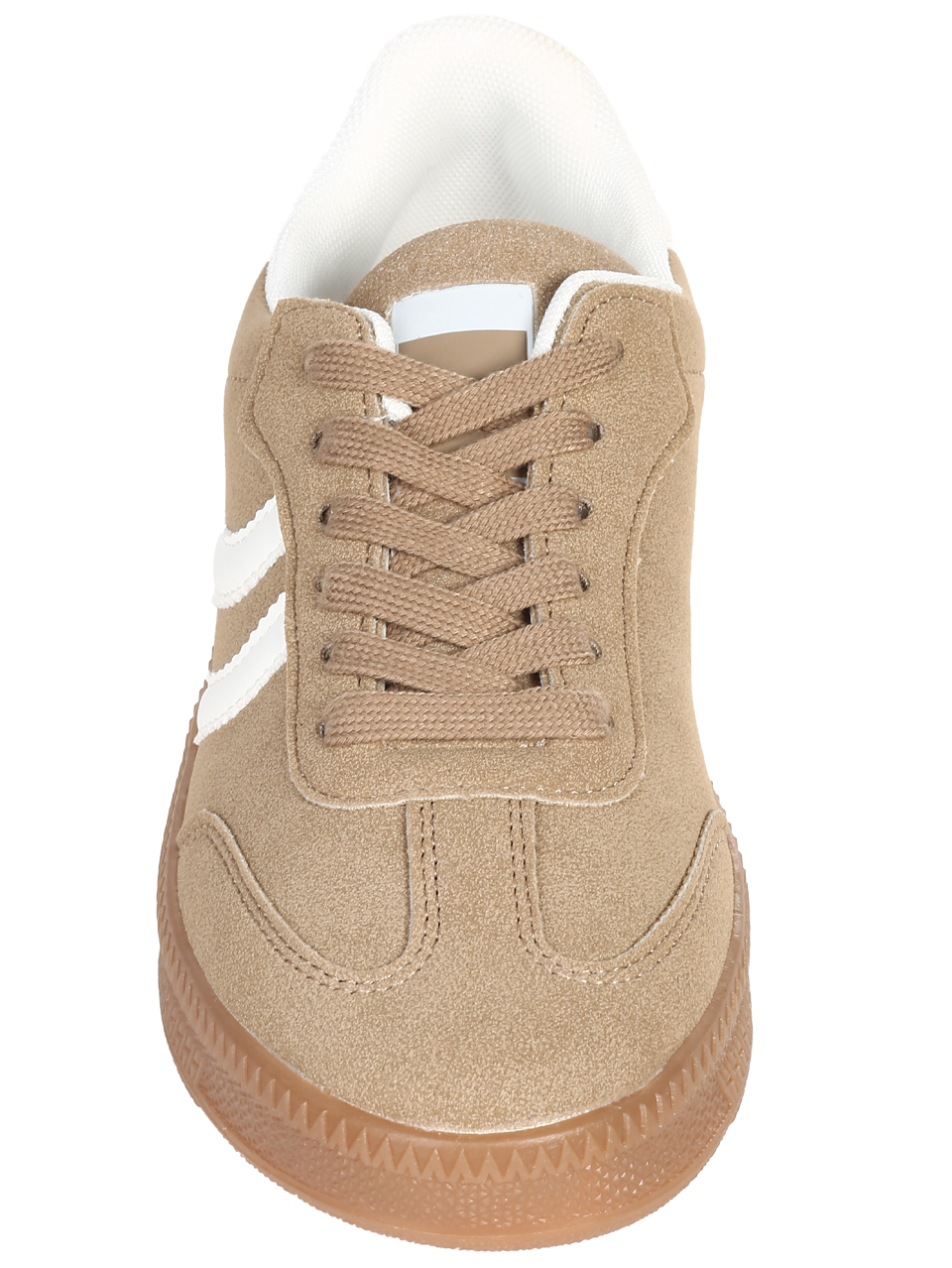 Ежедневни дамски обувки на платформа в бежово/бял цвят 3U-24533 beige