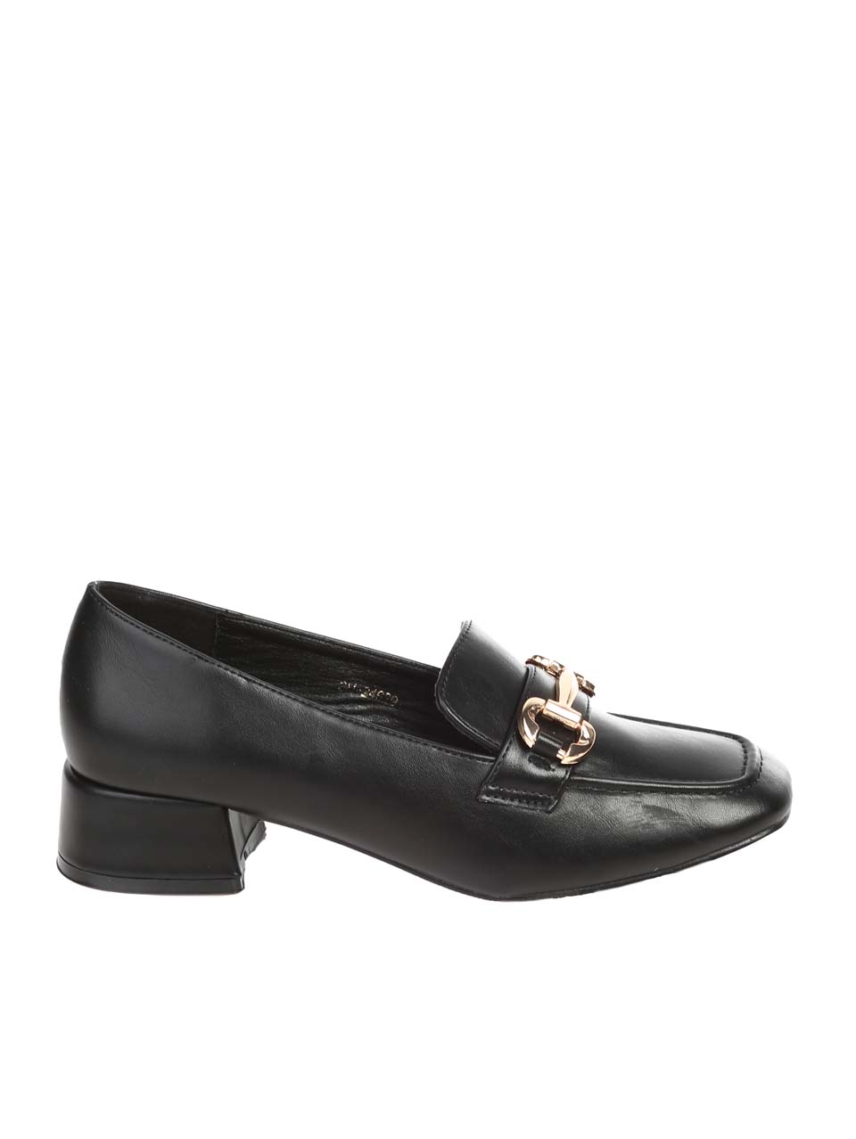 Ежедневни дамски обувки в черно 3M-24629 black pu