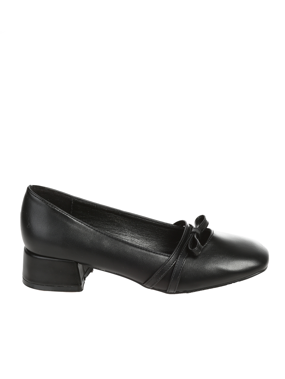 Ежедневни дамски обувки в черно 3M-24647 black pu