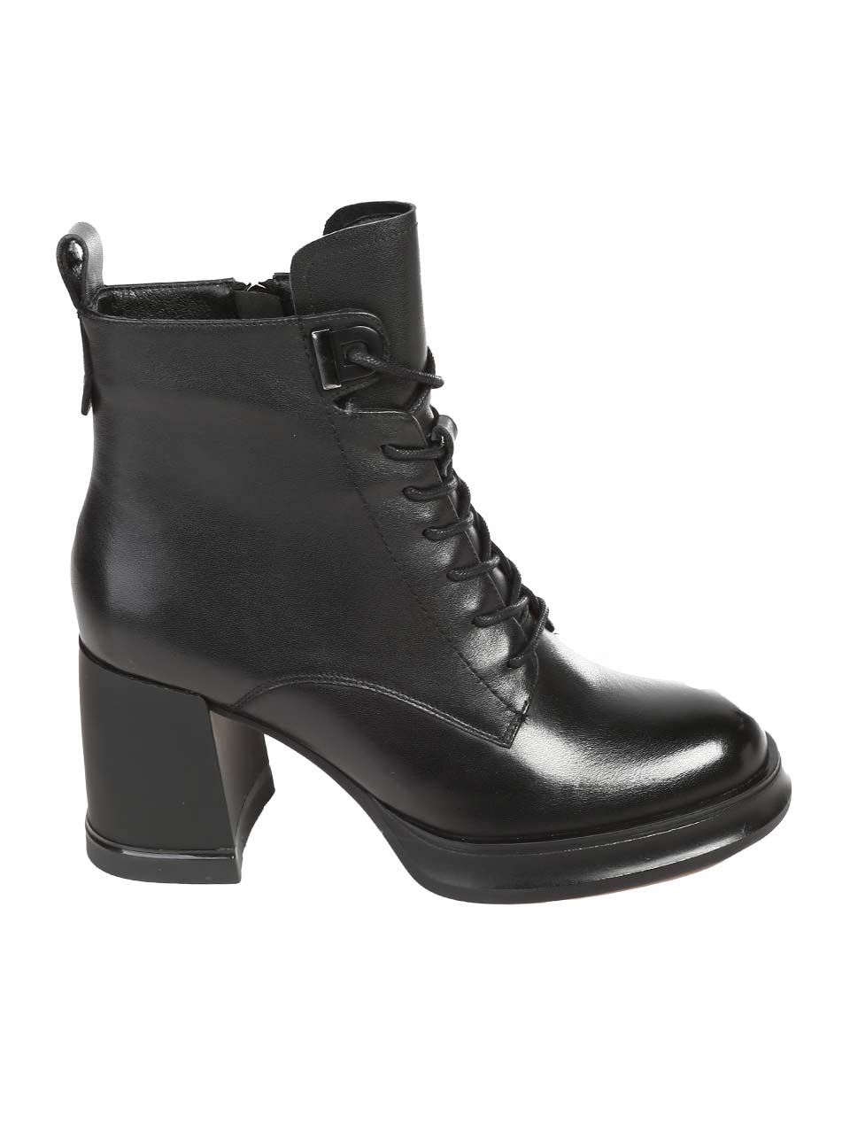 Елегантни дамски боти от естествена кожа в черно 2I-24553 black leather
