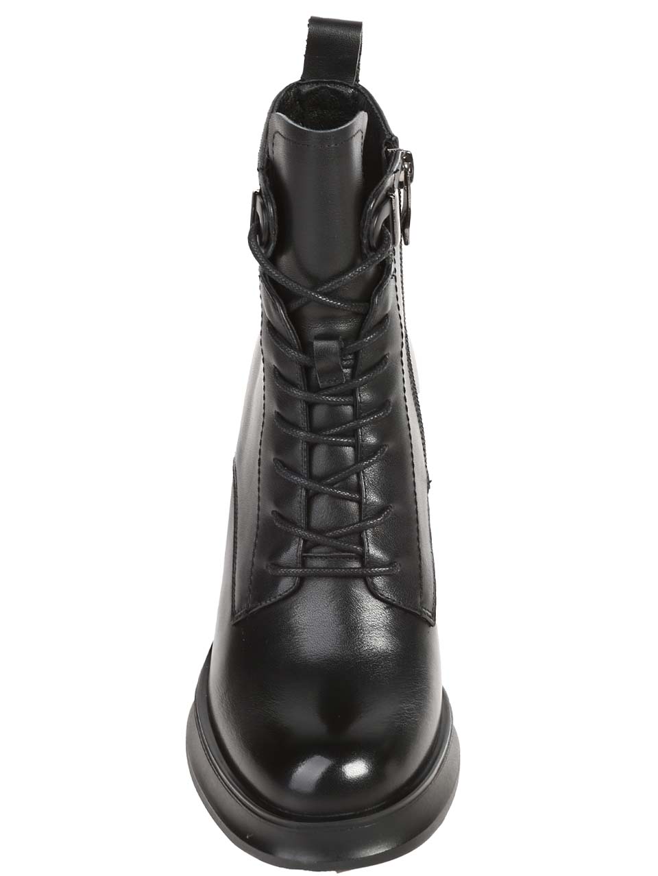 Елегантни дамски боти от естествена кожа в черно 2I-24553 black leather