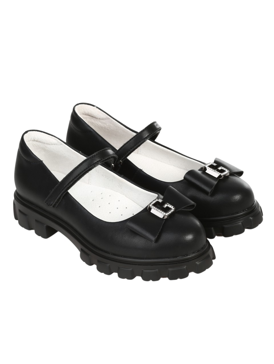 Детски обувки от естествена кожа в черно 18I-24604 black