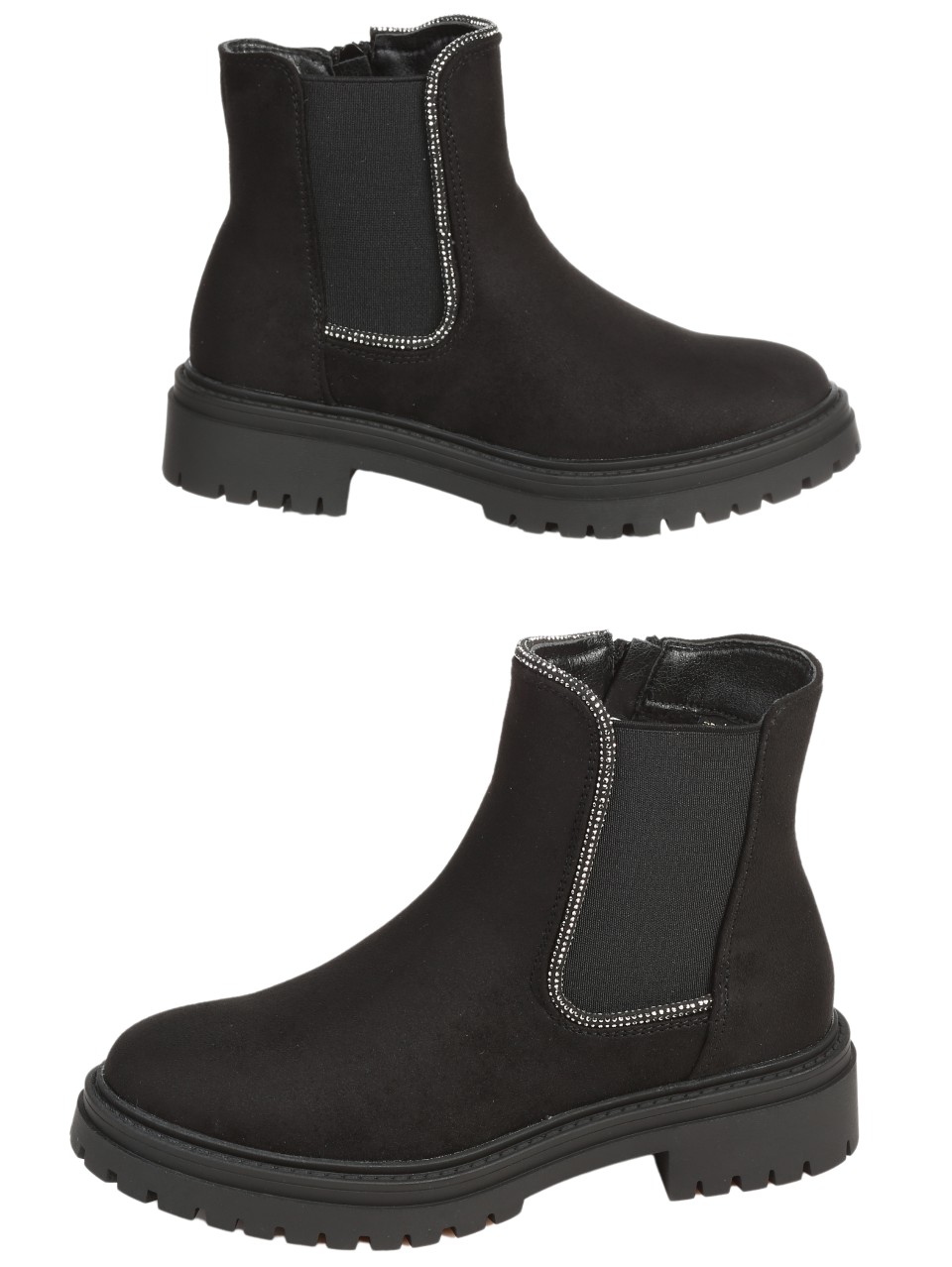 Ежедневни дамски боти в черно 2R-24564 black