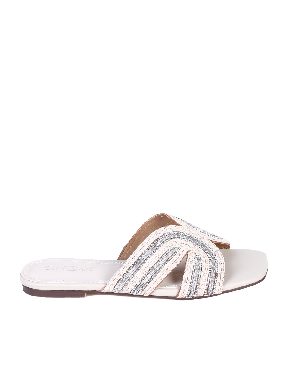 Ежедневни дамски чехли в бяло 5H-24211 off white