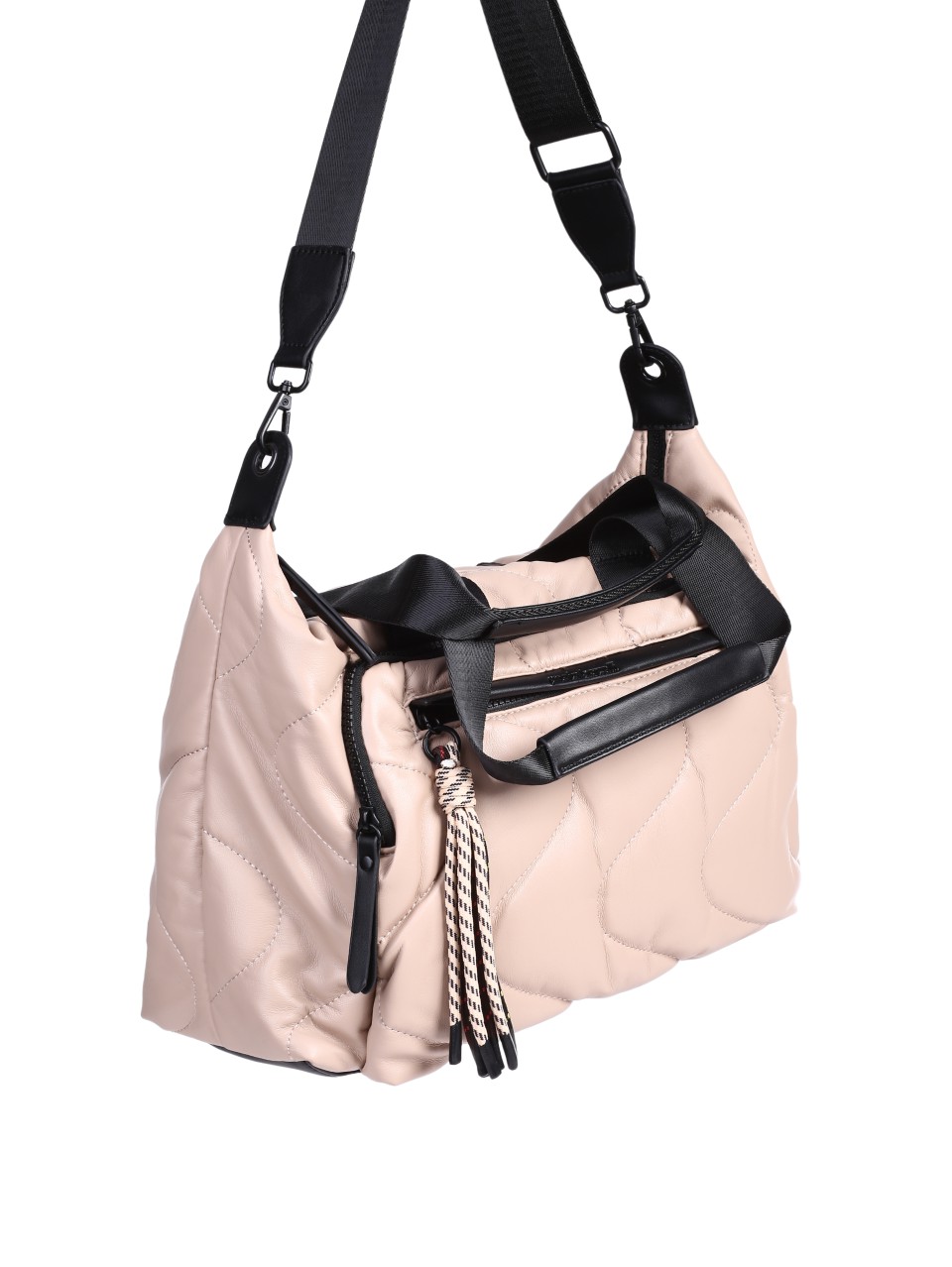 Ежедневна дамска чанта в бежово 9Q-24677 beige