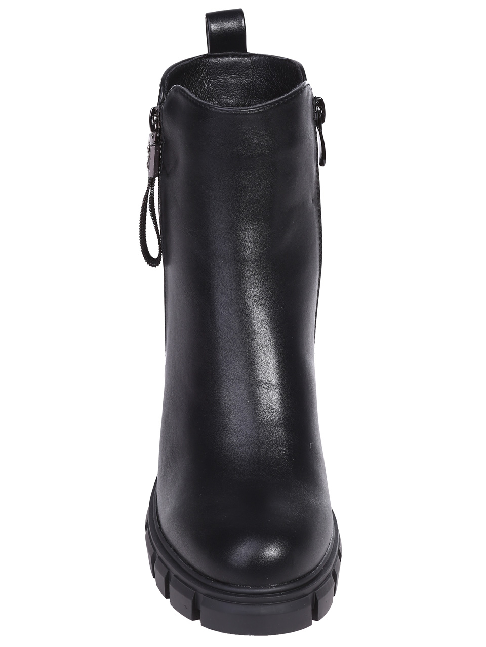 Дамски боти на ток в черно 2R-24688 black