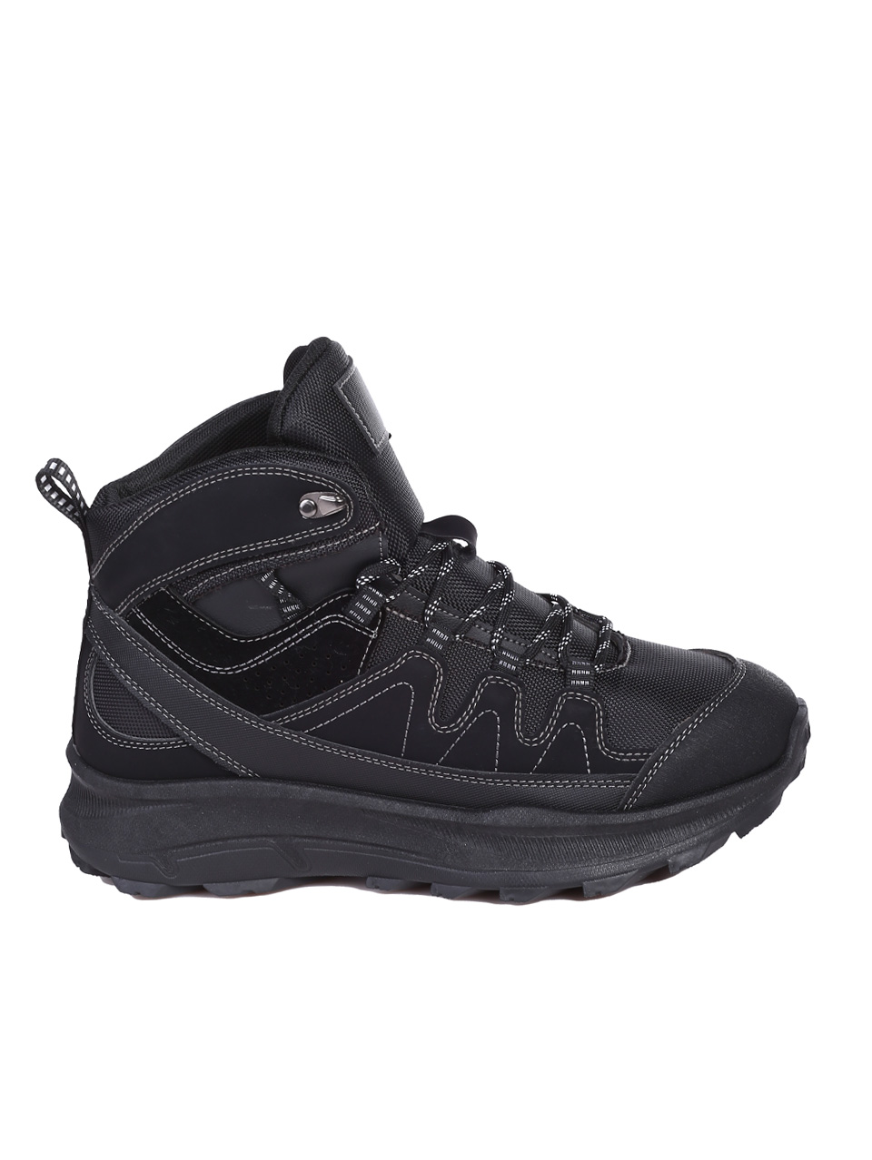 Ежедневни мъжки боти в черно 6U-24713 black