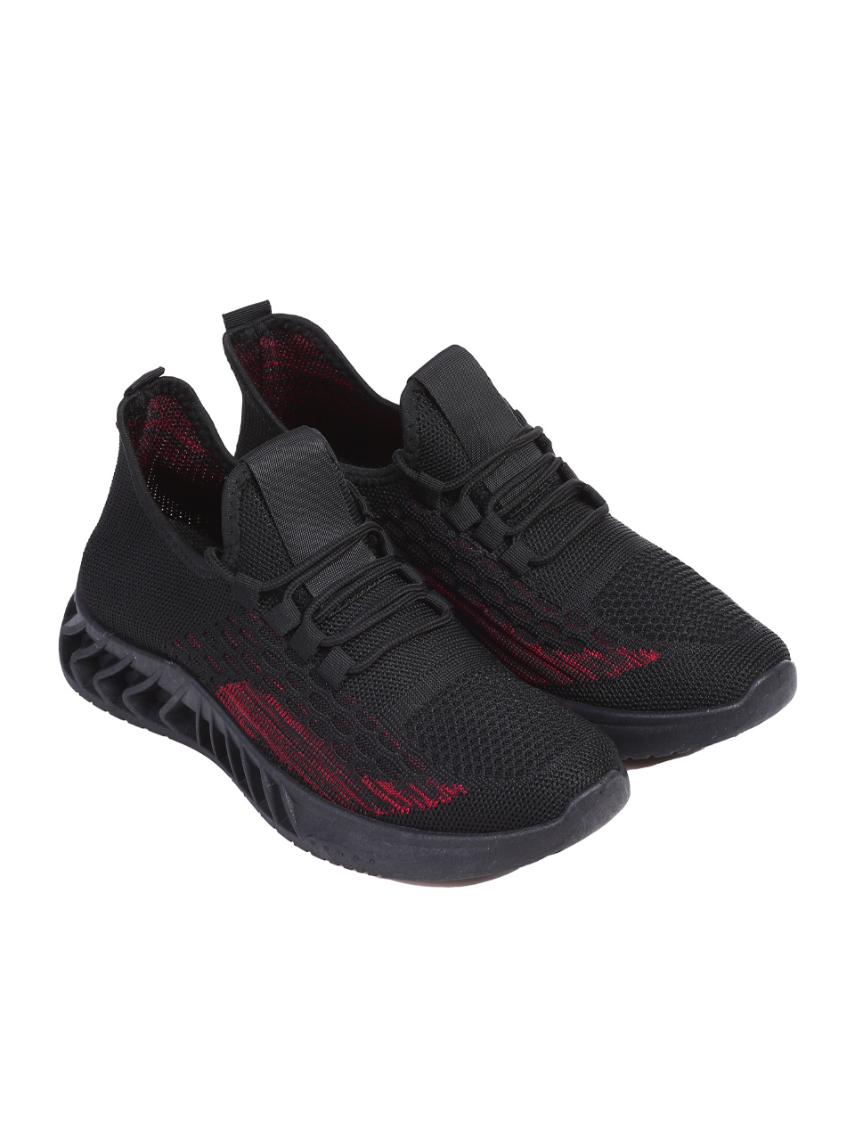 Ежедневни мъжки комфортни обувки в черно 7U-25142 black