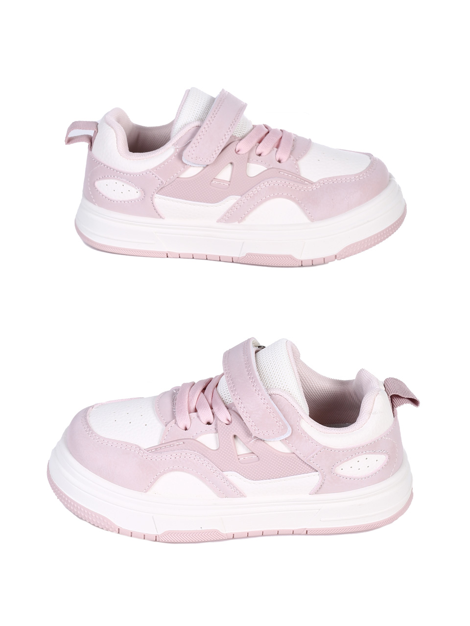 Ежедневни детски обувки в бял/розов цвят 18U-25118 pink