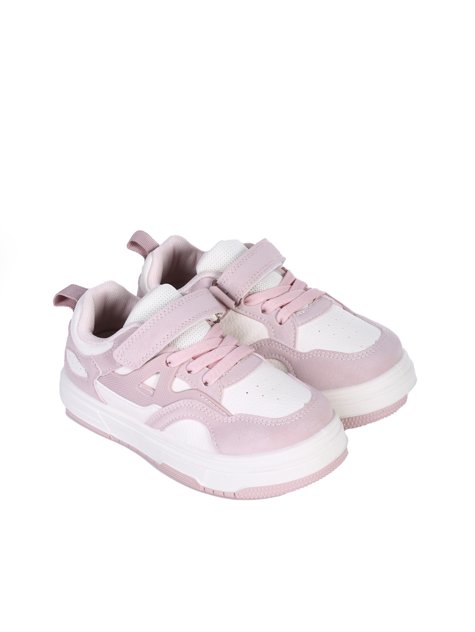 Ежедневни детски обувки в бял/розов цвят 18U-25118 pink