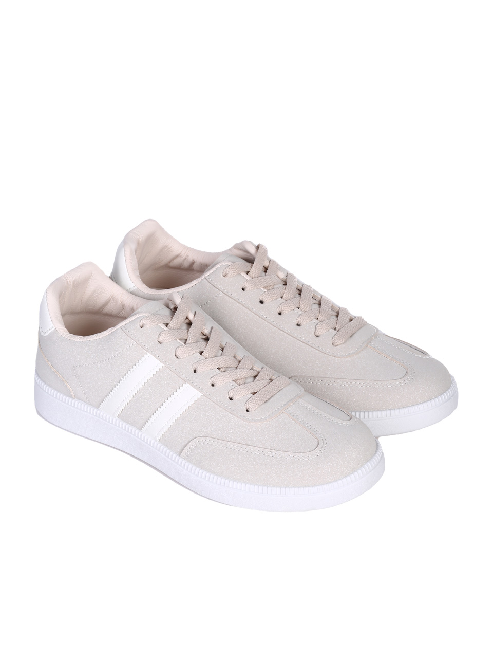 Ежедневни мъжки обувки в бежово 7U-25126 beige