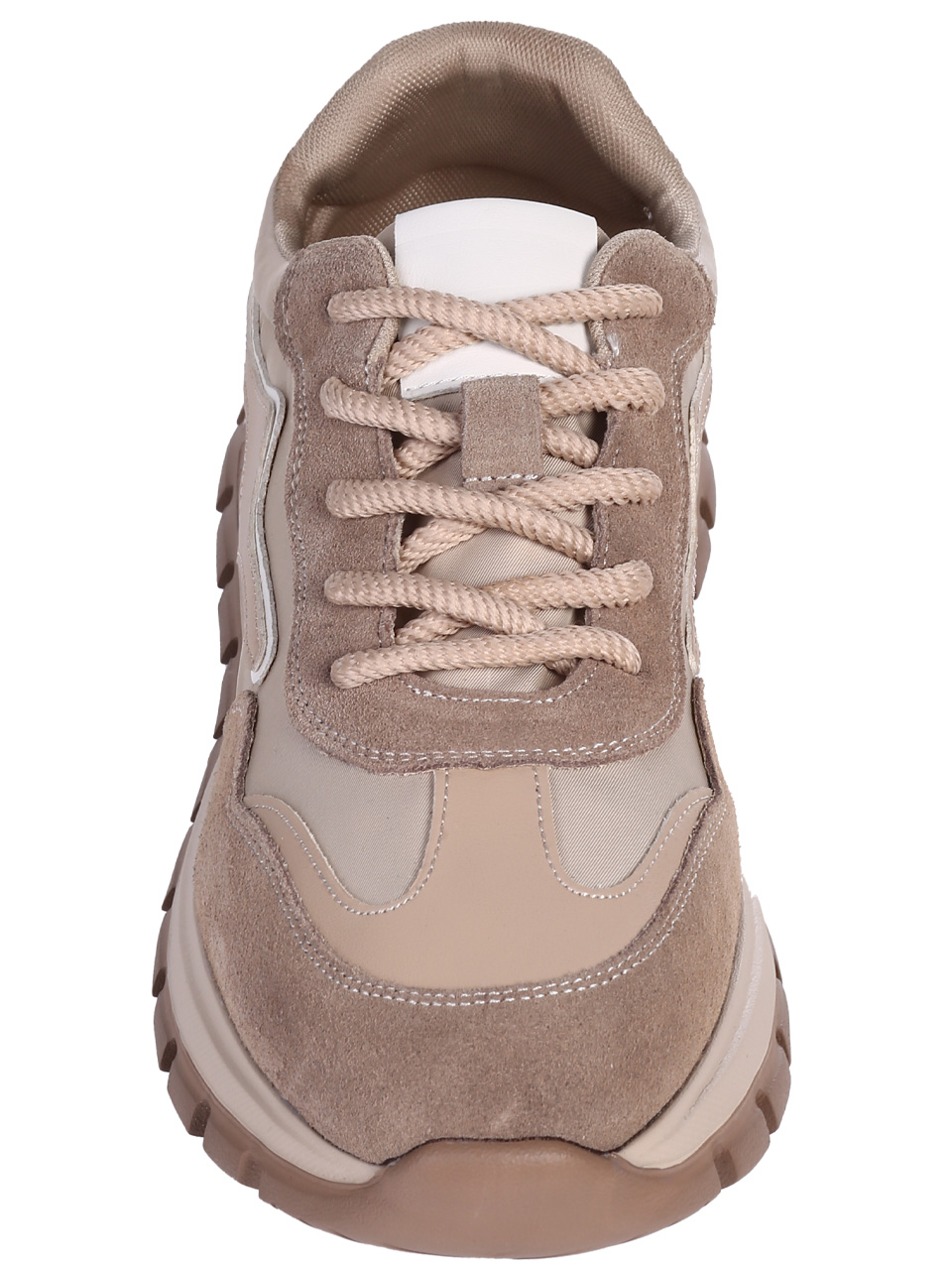 Ежедневни мъжки обувки от естествен велур в бежово 7AF-25022 beige