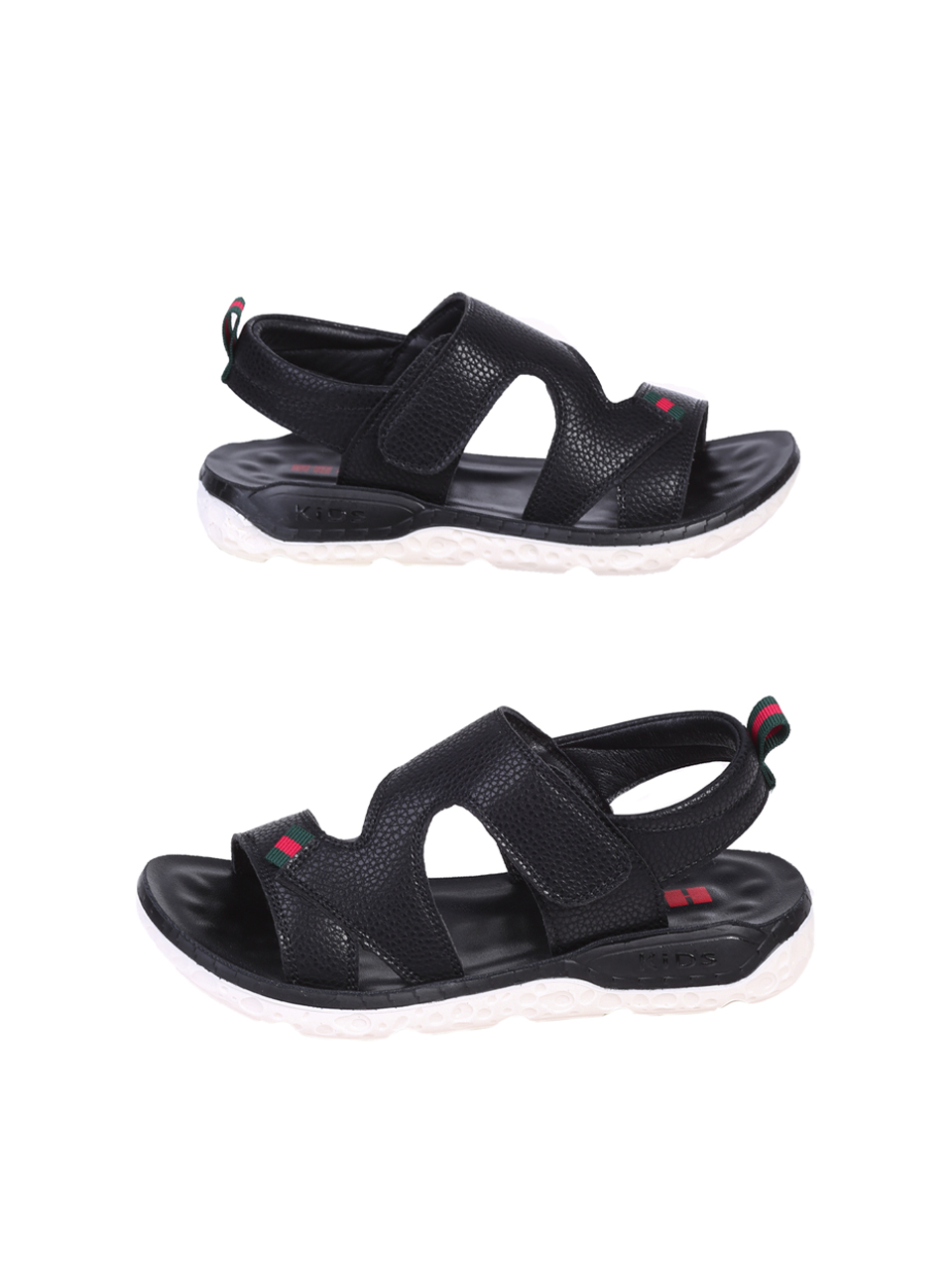 Детски сандали от естествена кожа в черно 17AF-25209 black