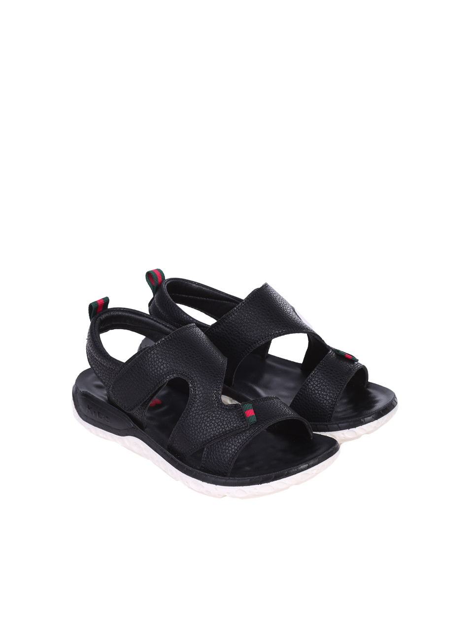Детски сандали от естествена кожа в черно 17AF-25209 black
