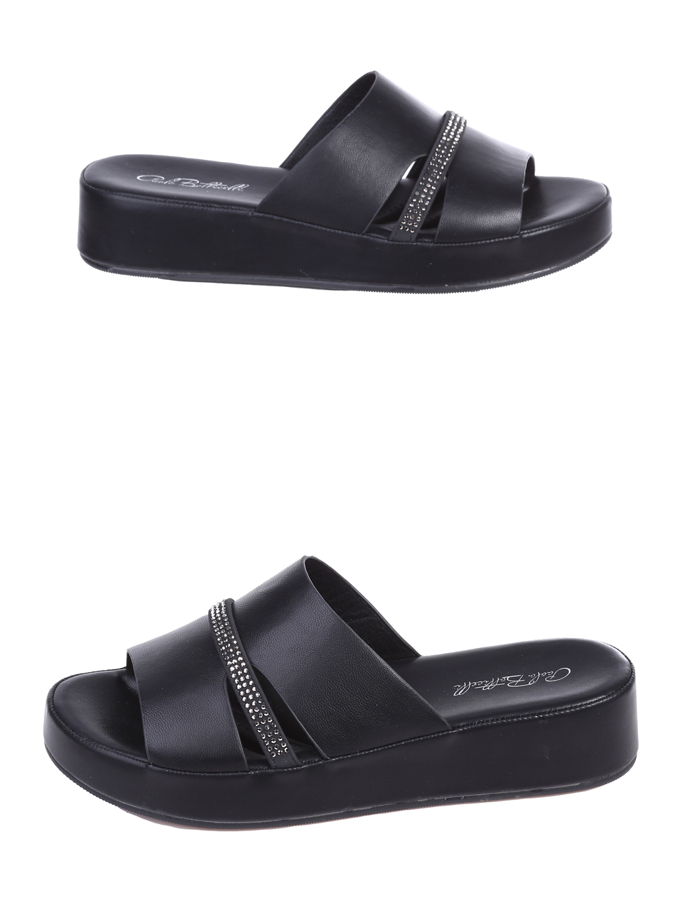 Ежедневни дамски чехли в черно 5H-25169 black