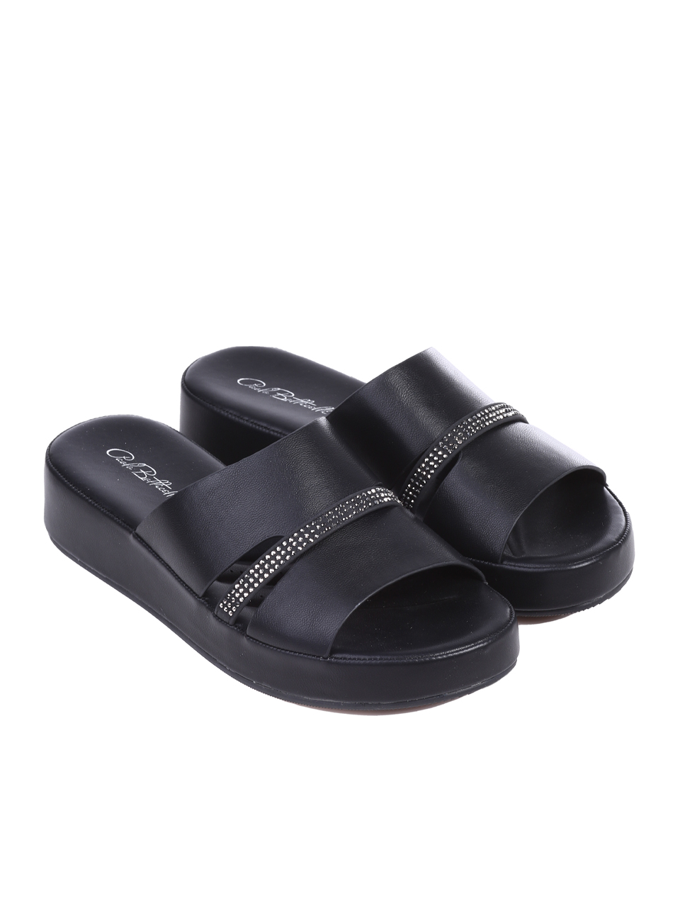 Ежедневни дамски чехли в черно 5H-25169 black