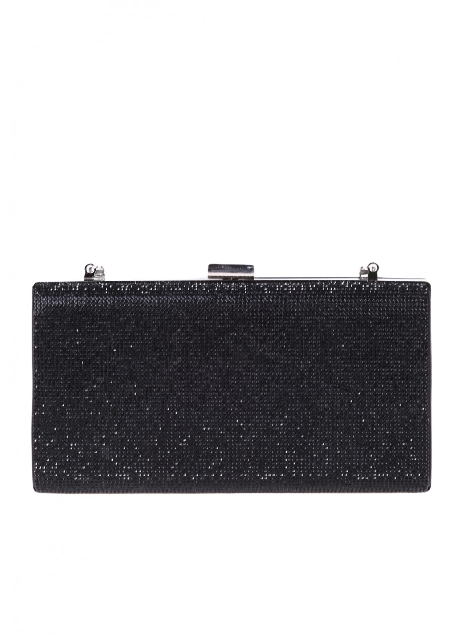 Елегантна дамска чанта, тип клъч, в черно 9AG-25243 black