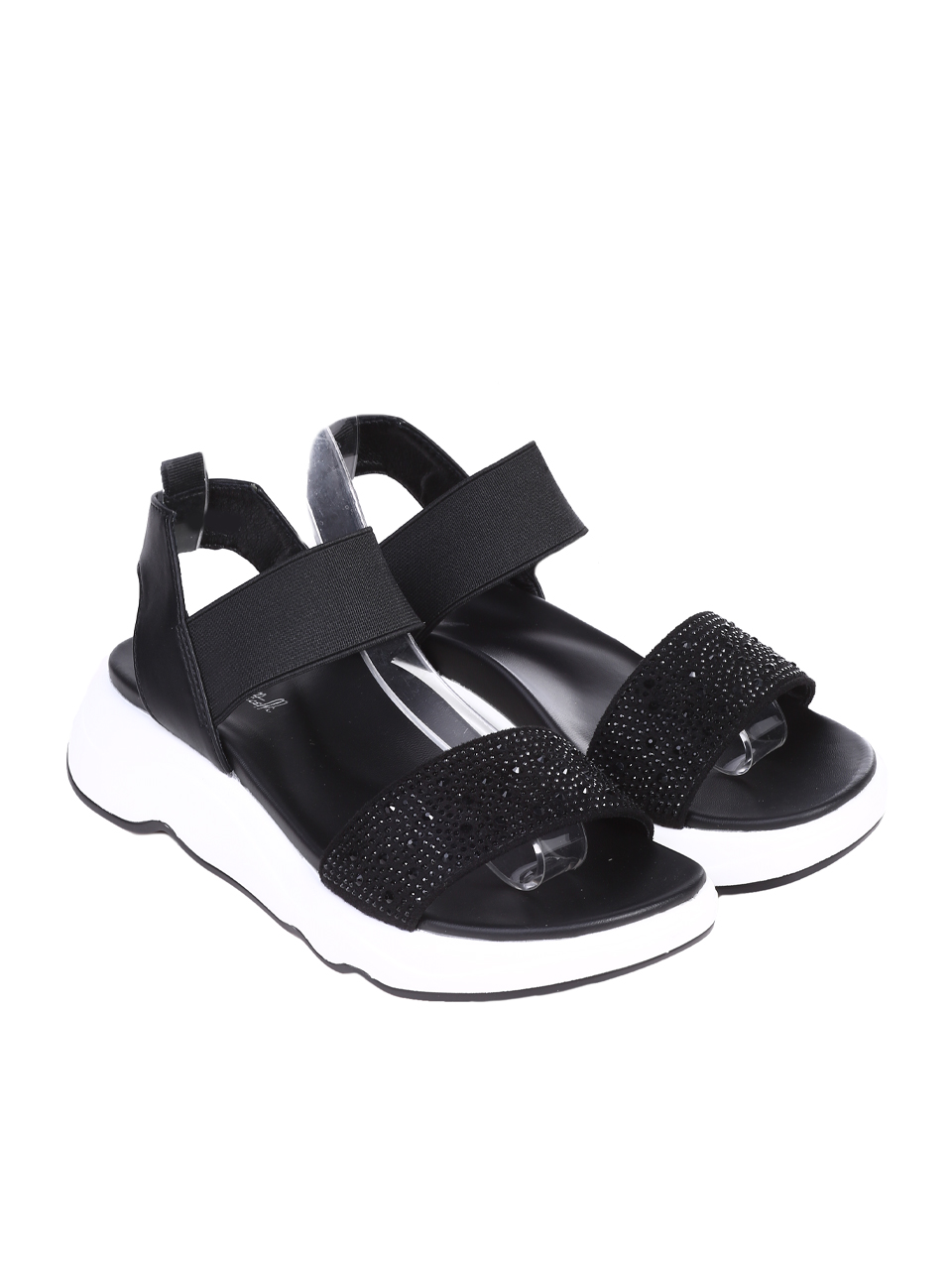 Ежедневни дамски сандали в черно 4H-25154 black