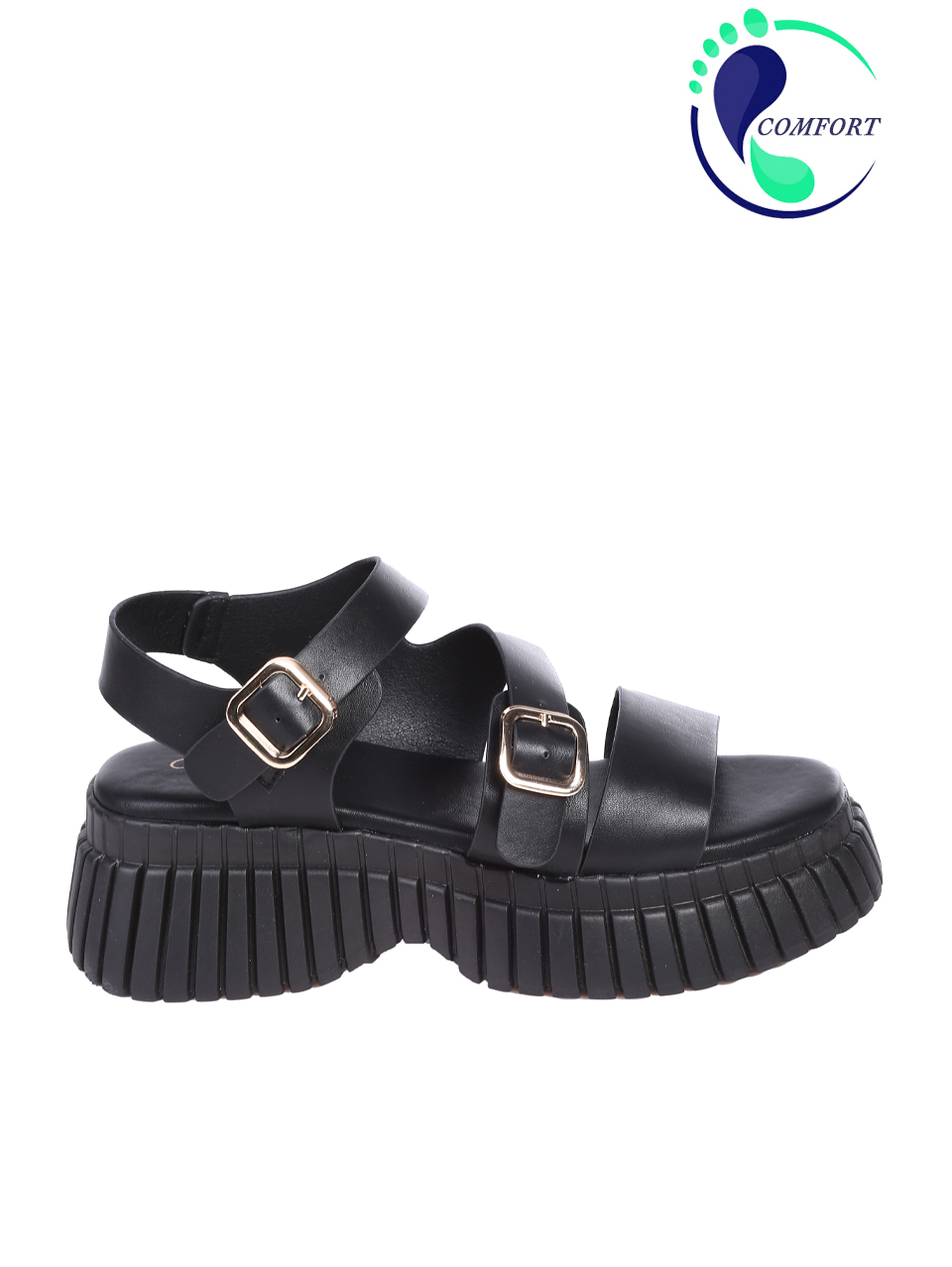 Ежедневни дамски сандали в черно 4H-25157 black