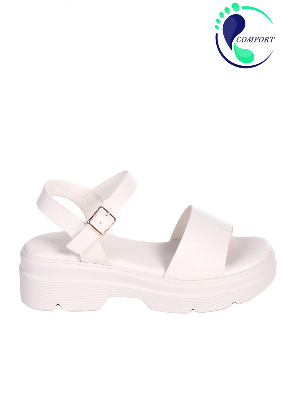 Ежедневни дамски сандали в бяло 4H-25164 off white
