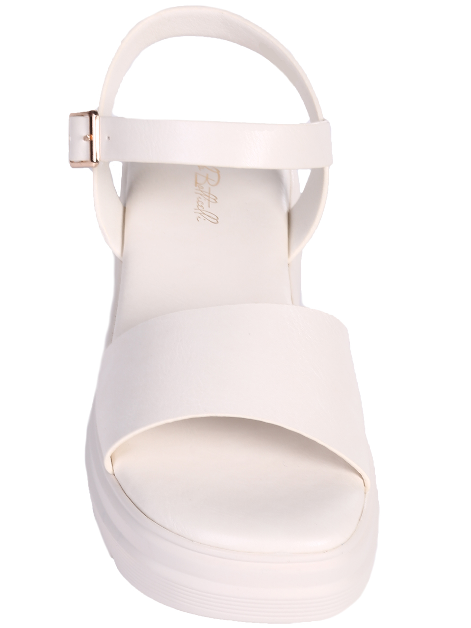 Ежедневни дамски сандали в бяло 4H-25164 off white