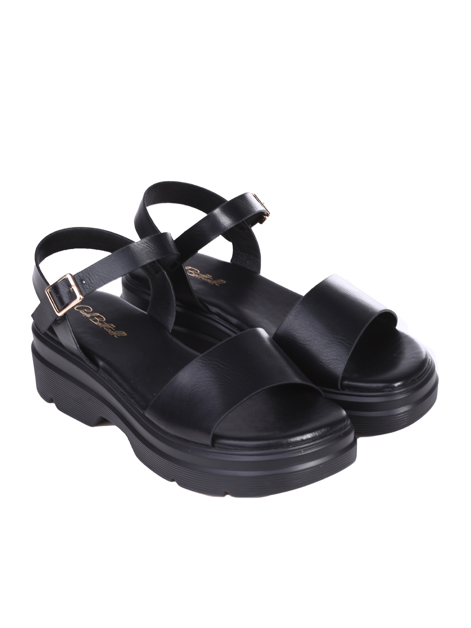 Ежедневни дамски сандали в черно 4H-25164 black