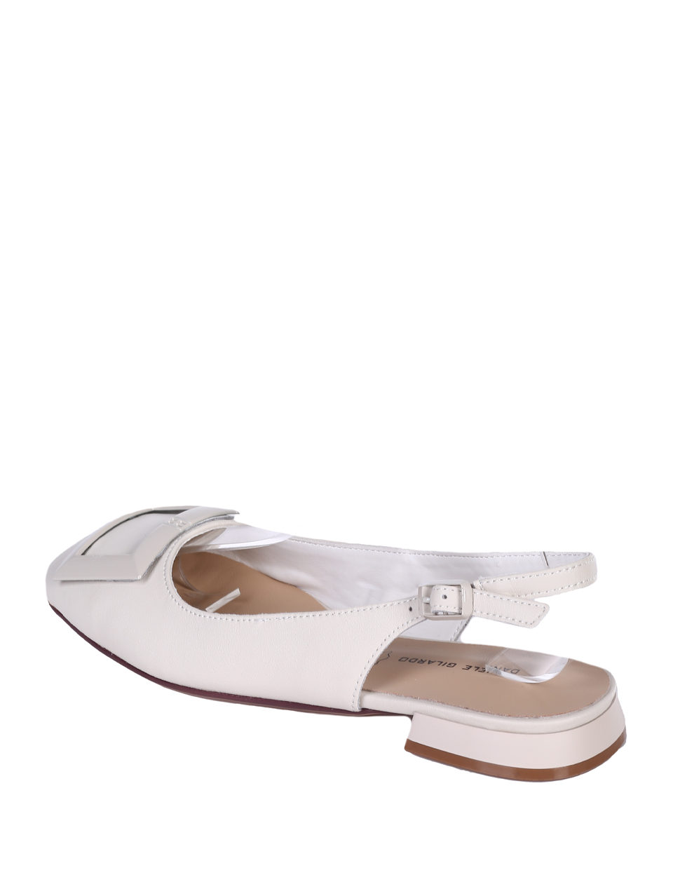 Ежедневни дамски обувки от естествена кожа в бяло 3AF-25063 off white