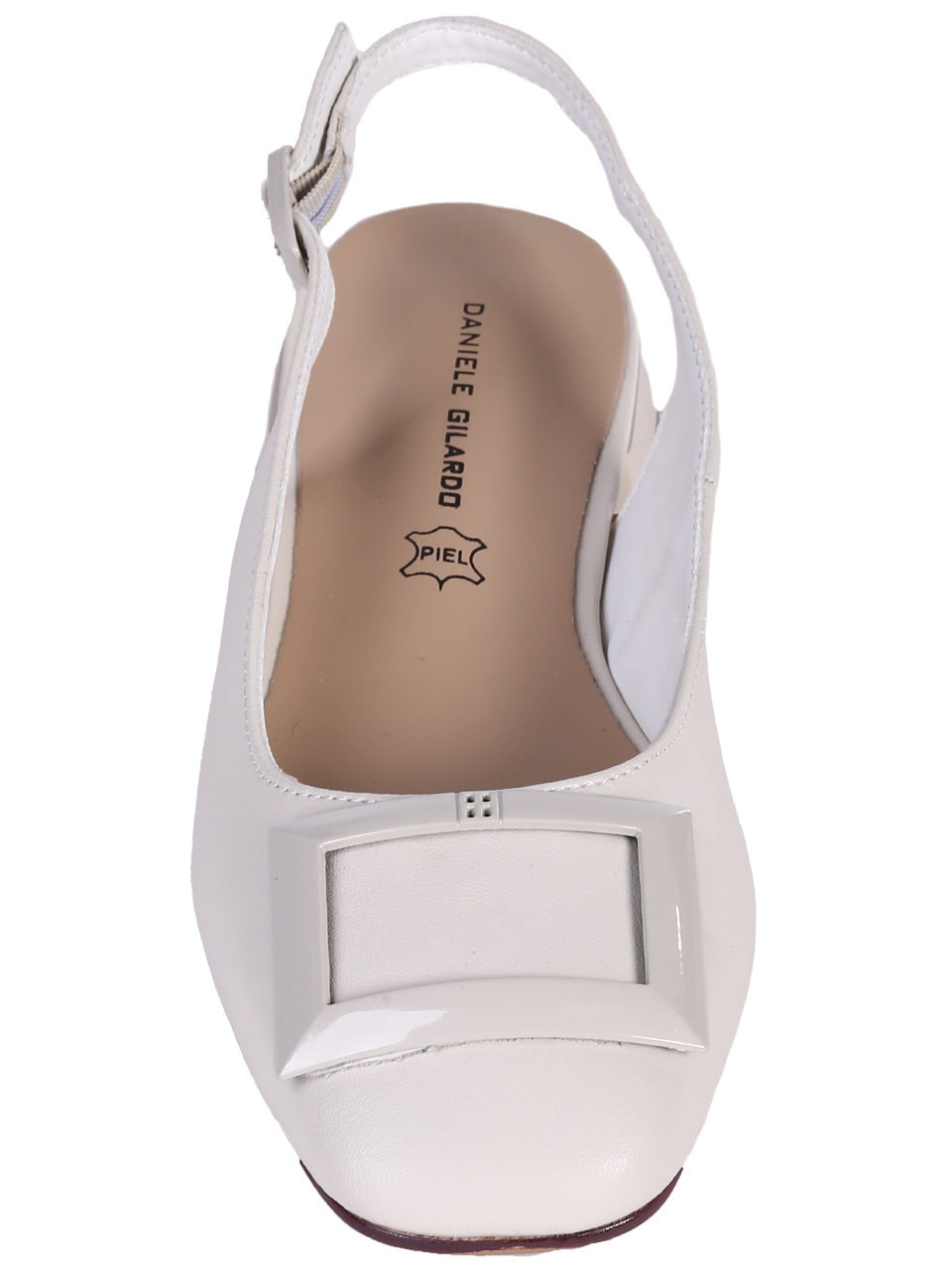 Ежедневни дамски обувки от естествена кожа в бяло 3AF-25063 off white