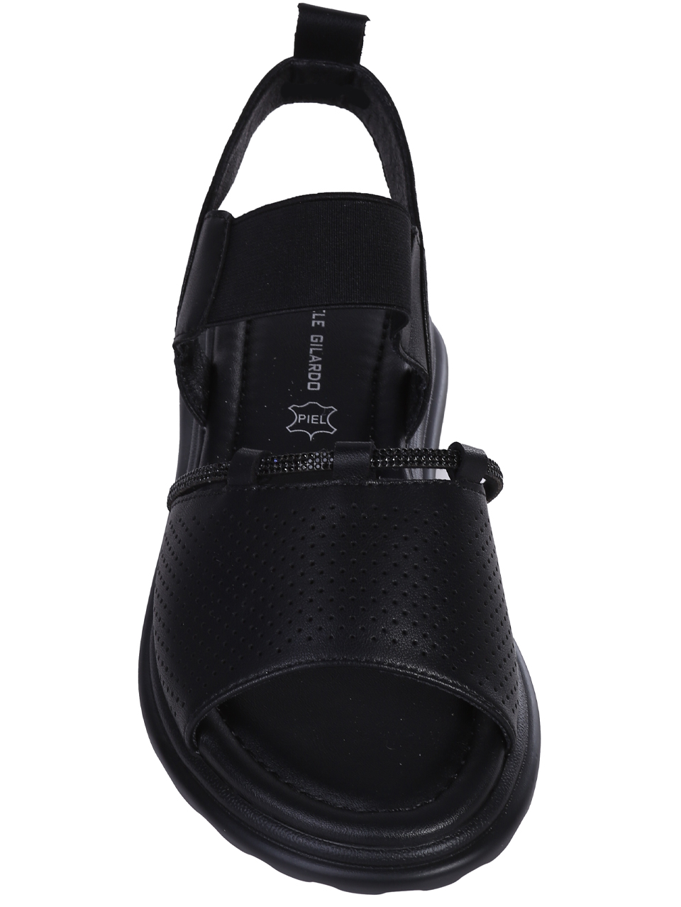Ежедневни дамски сандали от естествена кожа в черно 4AF-25064 black