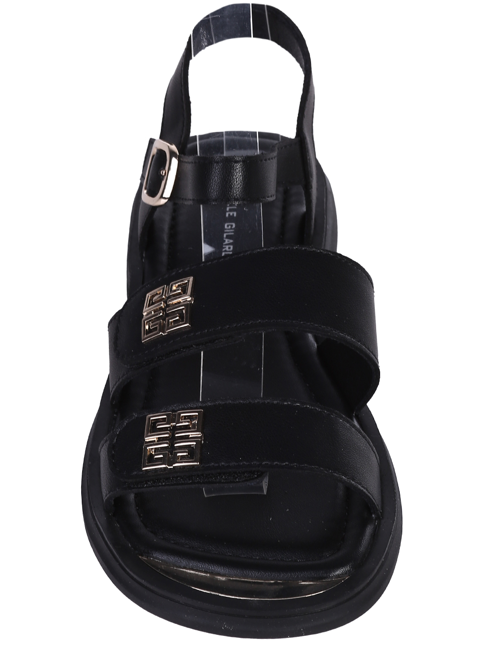 Ежедневни дамски сандали от естествена кожа в черно 4AF-25065 black