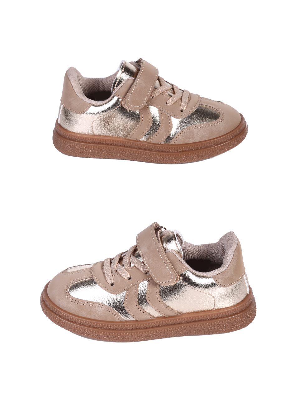 Ежедневни детски обувки в златист/бежов цвят  18U-25147 gold/beige