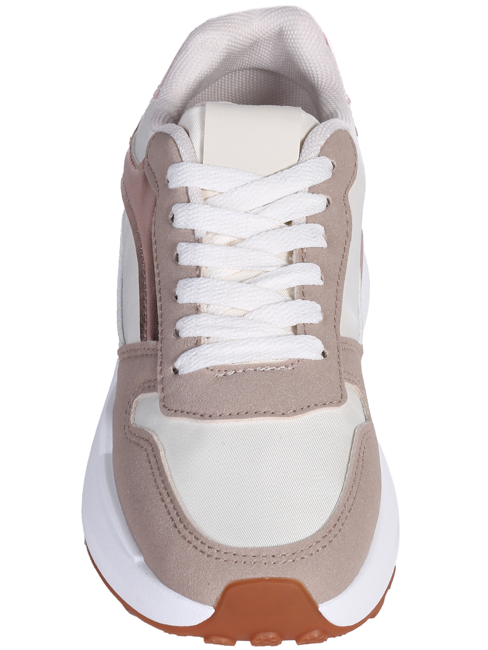 Ежедневни дамски обувки, тип кец, в бежово 3U-25202 beige