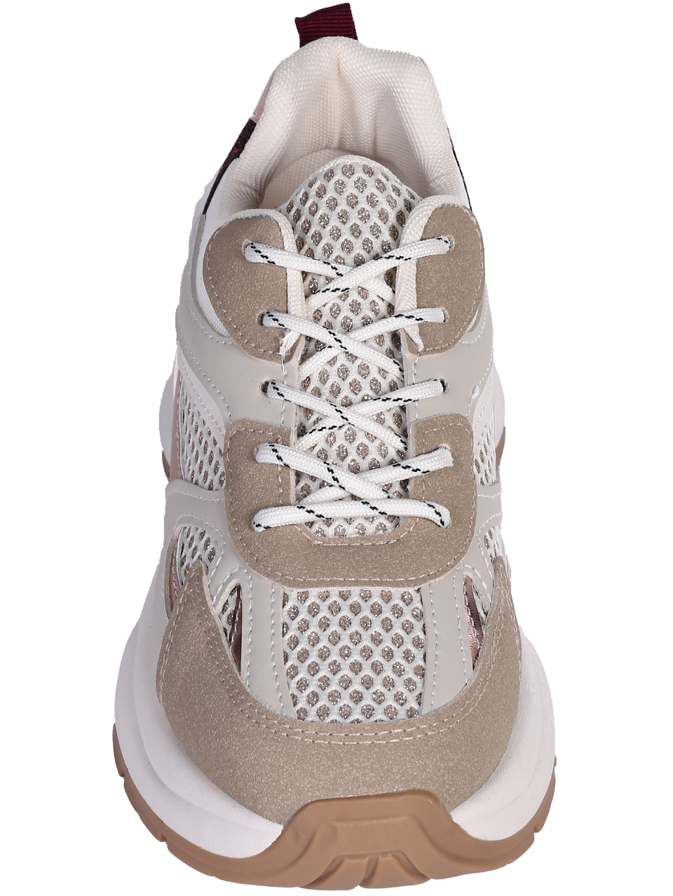 Ежедневни дамски обувки, тип кец, в бежово 3U-25203 beige