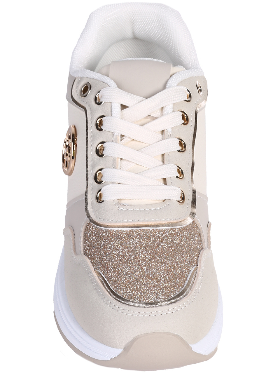 Ежедневни дамски обувки, на платформа, в бежово 3U-25216 lt.beige